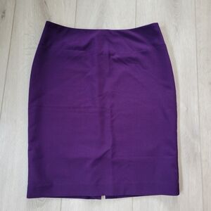 Ellen Tracey Elegant Purple Pencil Skirt